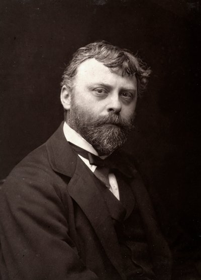 The Artist Paul-Louis Delance Portrayed on the Occasion of the Salon of Paris by French Photographer